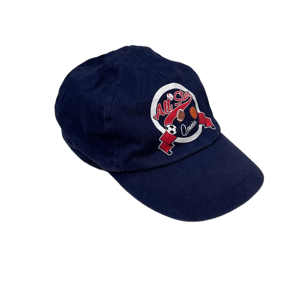 Classic All-Star Sports Theme Infant Baseball Hat Navy OS